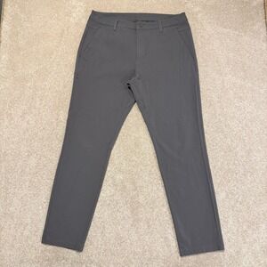 BYLT Everyday Pant Mens 34 Grey Performance Stretch Chino Trousers